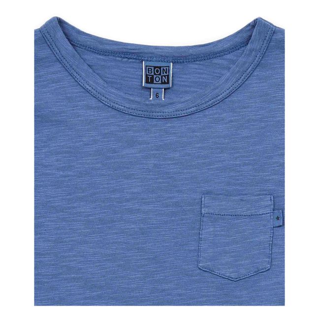 T-Shirt Coton Bio Flamé Bleu