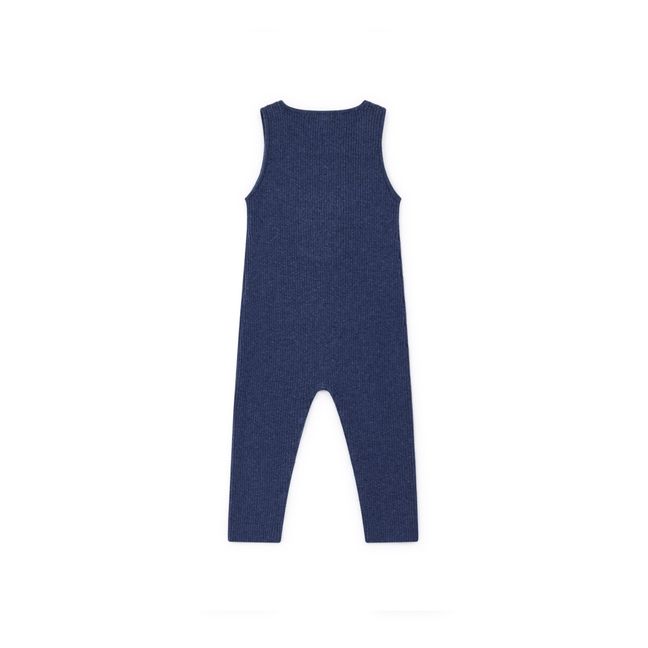 Minota Knitted Overalls Blu