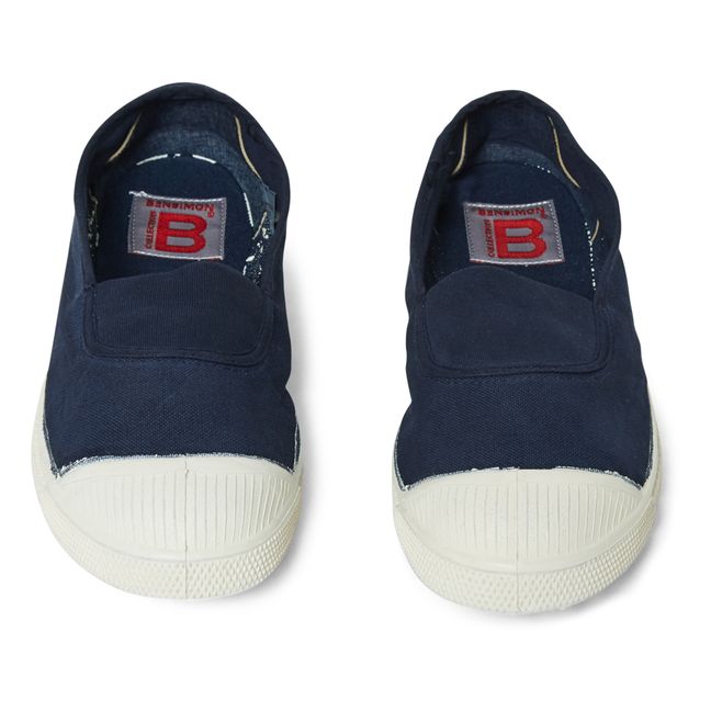 Tennis Elastique Vegan | Bleu marine