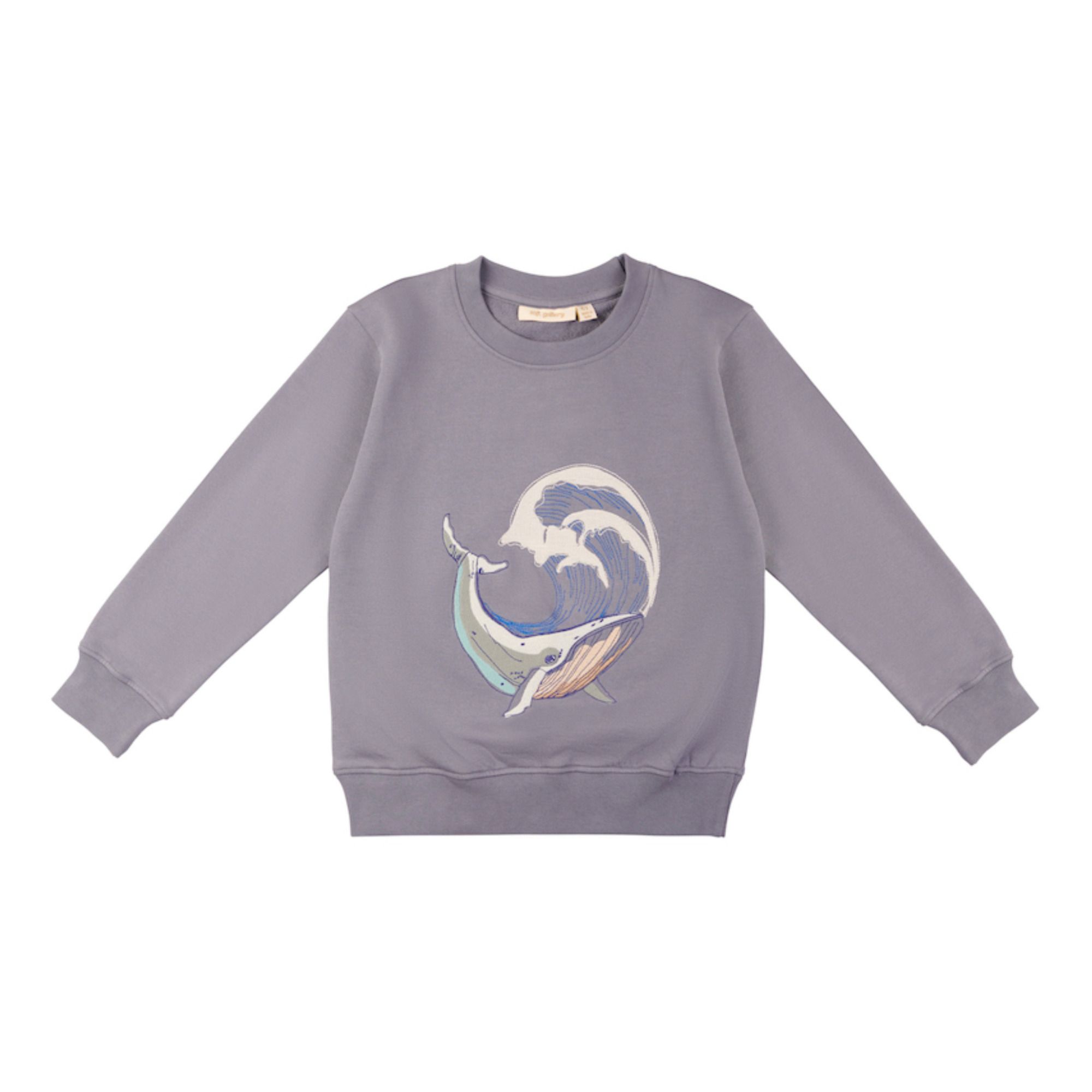 Soft Gallery - Sweat Coton Bio Konrad - Fille - Bleu gris