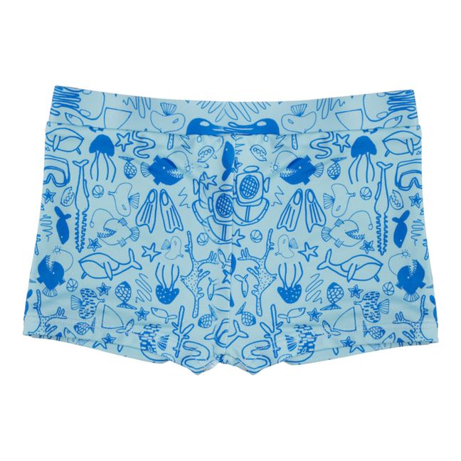 Don Recycled Polyester Swim Trunks Blue