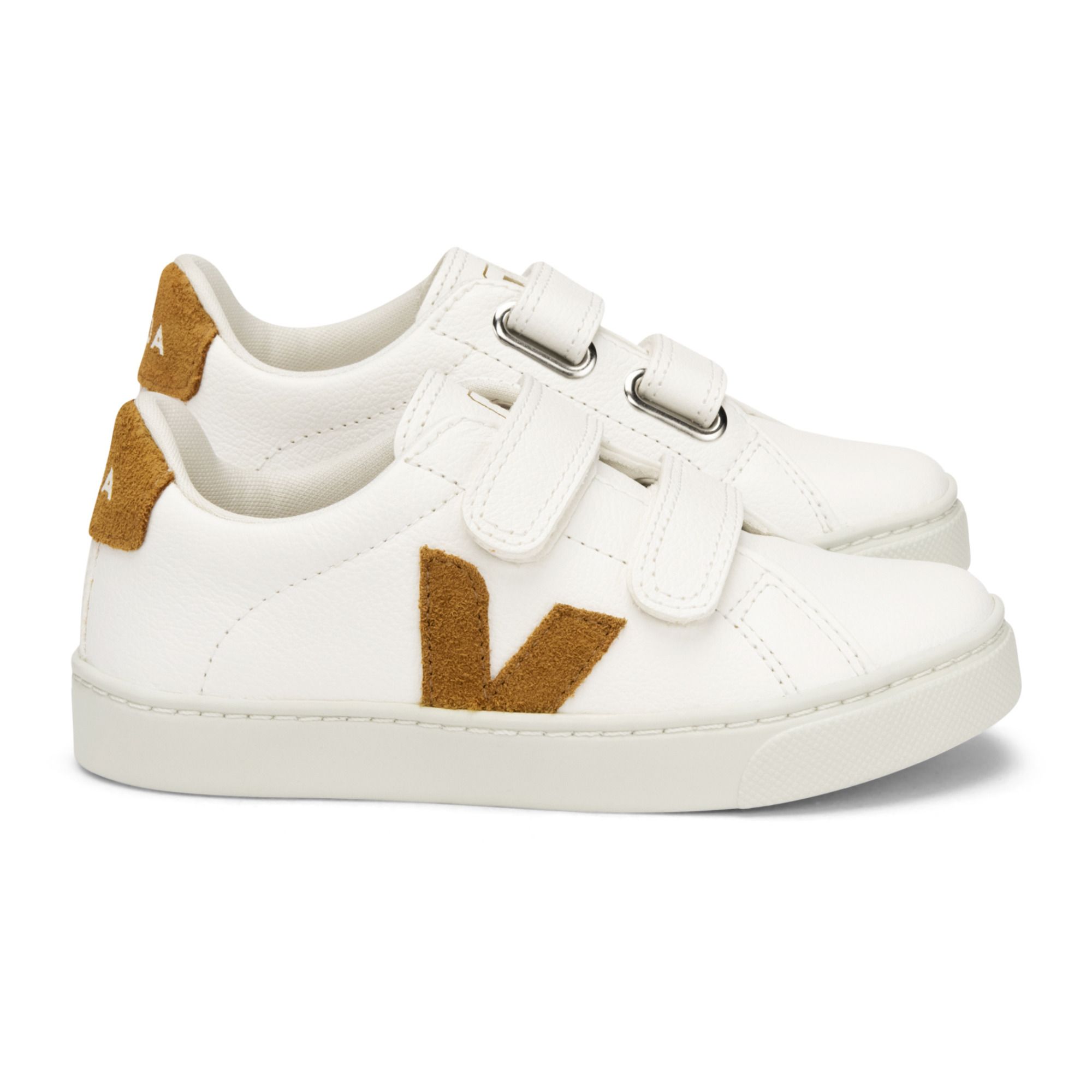 Veja - Baskets Scratchs Esplar Cuir - Fille - Camel