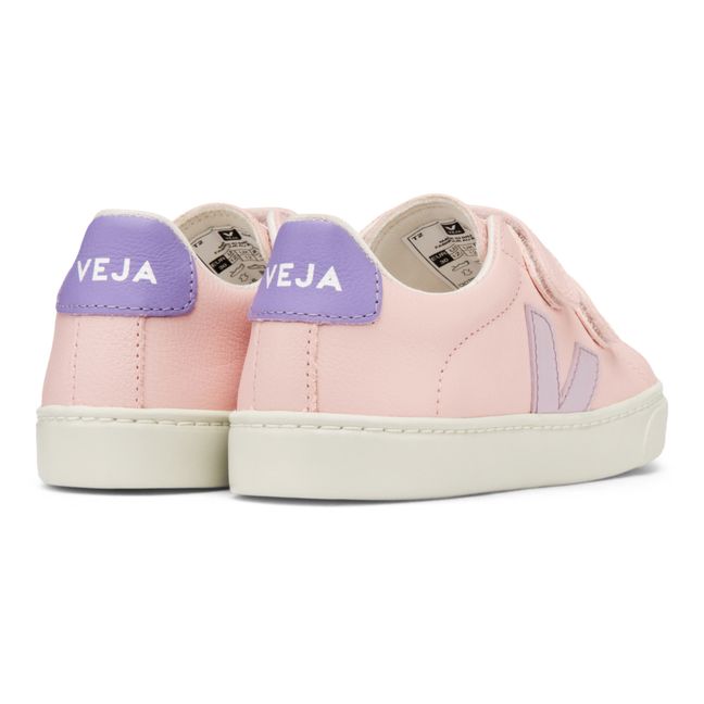 Esplar Leather Velcro Sneakers Pink