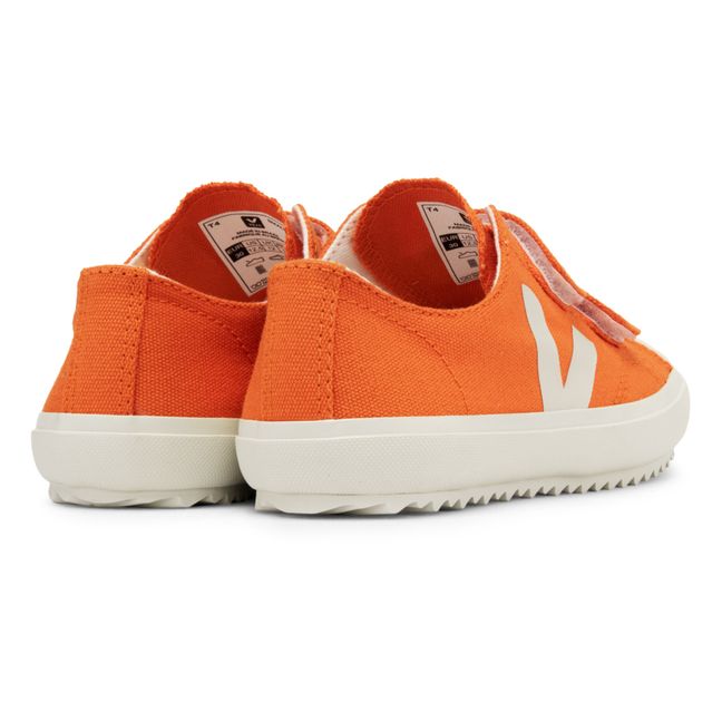 Sneaker mit Klettverschluss Orange