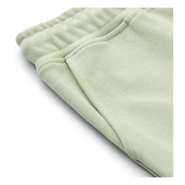 Pantalón de chándal de algodón orgánico Inga Verde agua