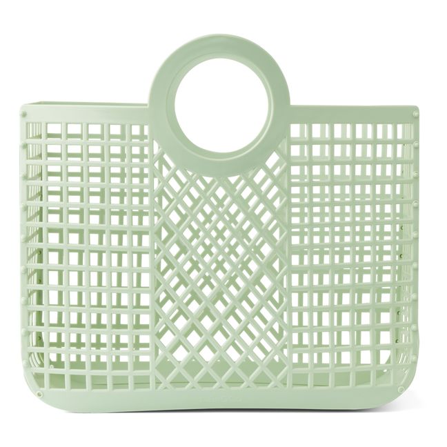Cesta Bloom de materiales reciclados | Verde Menta