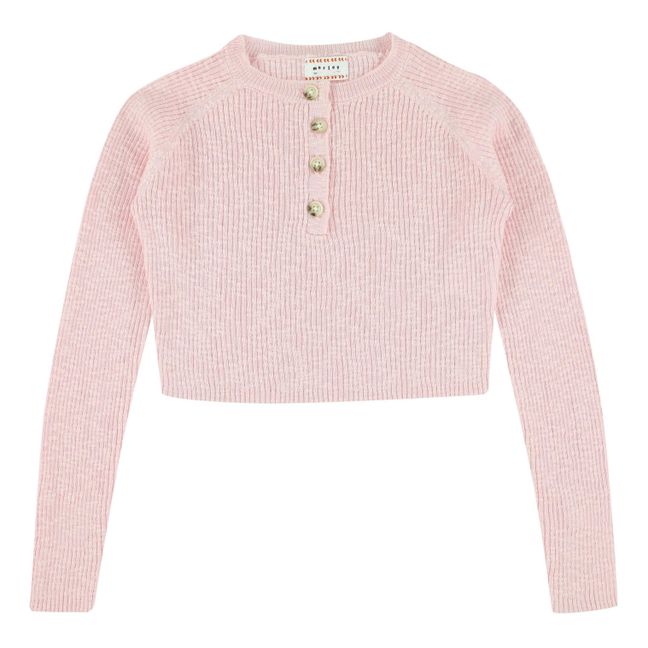 Perth Cricket Cropped Jumper Pink