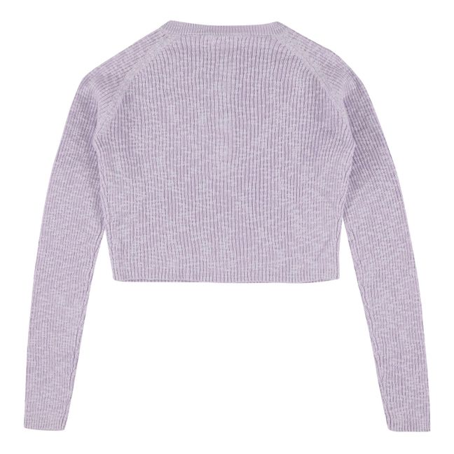 Perth Cricket Cropped Jumper Lilas