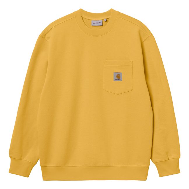 Pocket Sweatshirt Giallo senape
