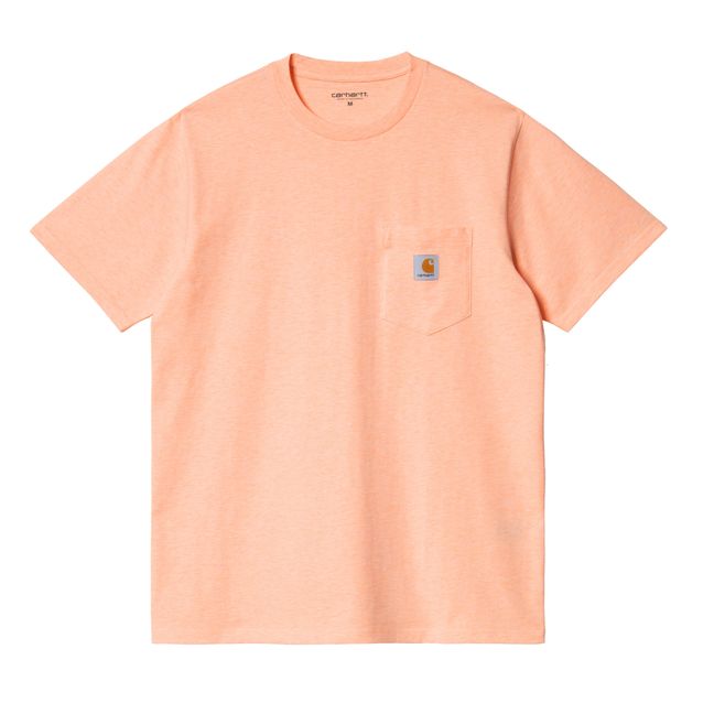 Pocket T-Shirt Pfirsichfarben
