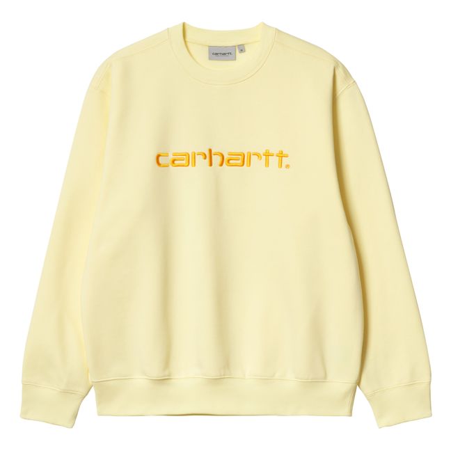 Crht Sweatshirt Pale yellow