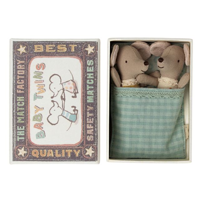 Bébés souris jumeaux dans leur boite