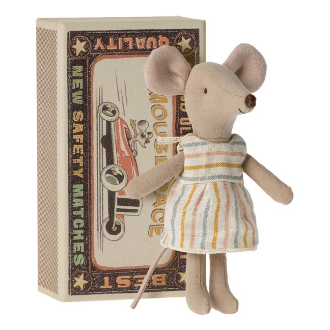 Grande sœur souris dans sa boîte