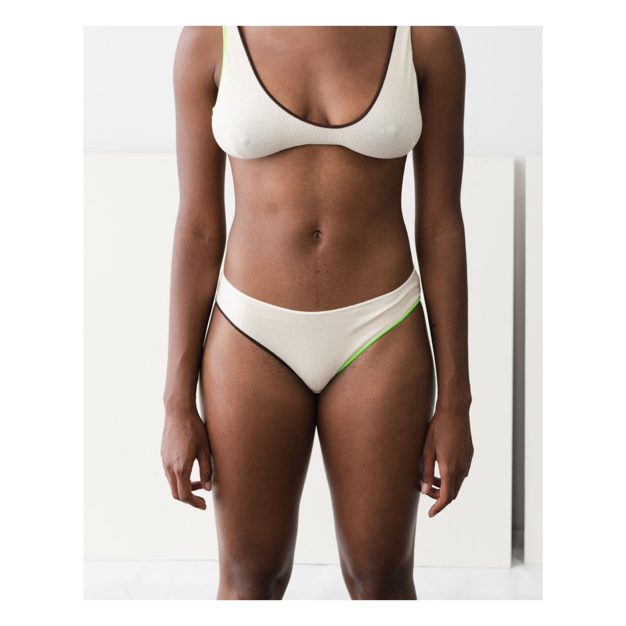 Baserange - Culotte Pam Côtelé - Femme - Ecru