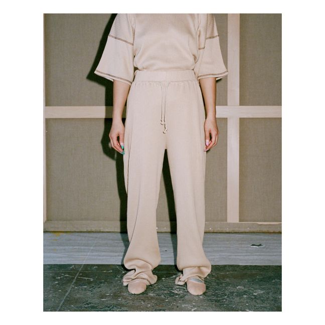 Douglas Ribbed Trousers Beige