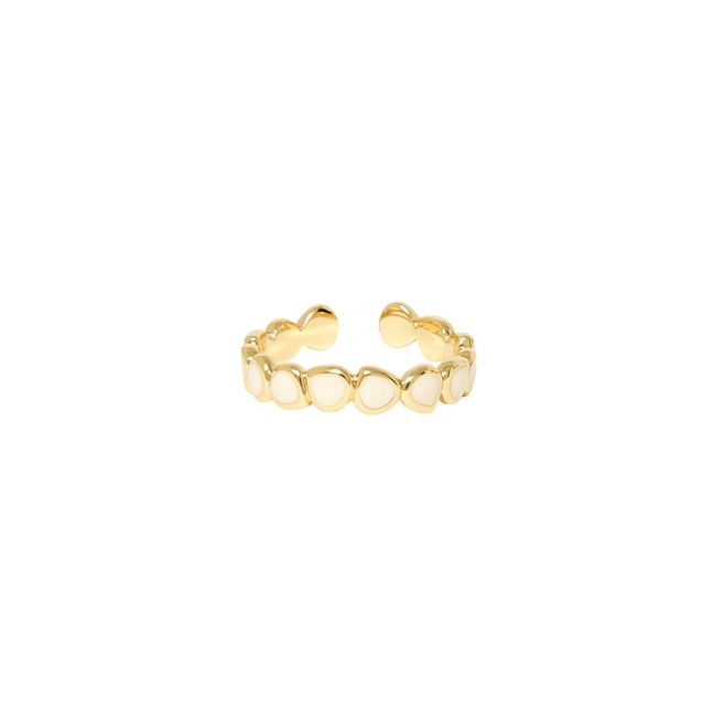 Anillo ajustable Lumi | Blanco