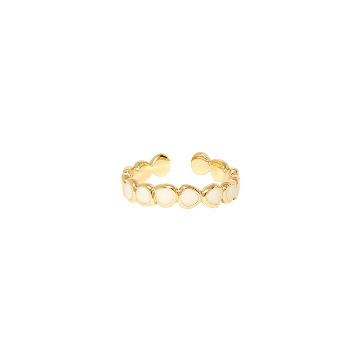 Verstellbarer Ring Lumi  | Weiß- Produktbild Nr. 0