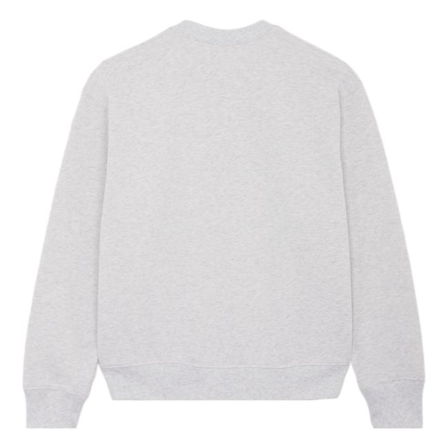 Sweatshirt Louis Italia aus Bio-Baumwolle Grau Meliert