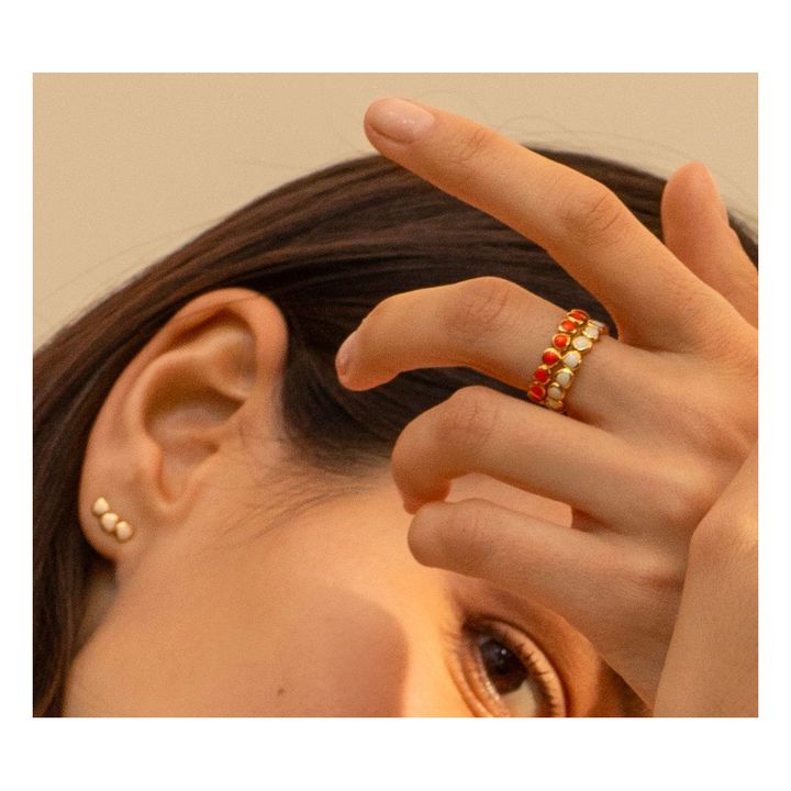 Anello regolabile Lumi | Bianco- Immagine del prodotto n°2