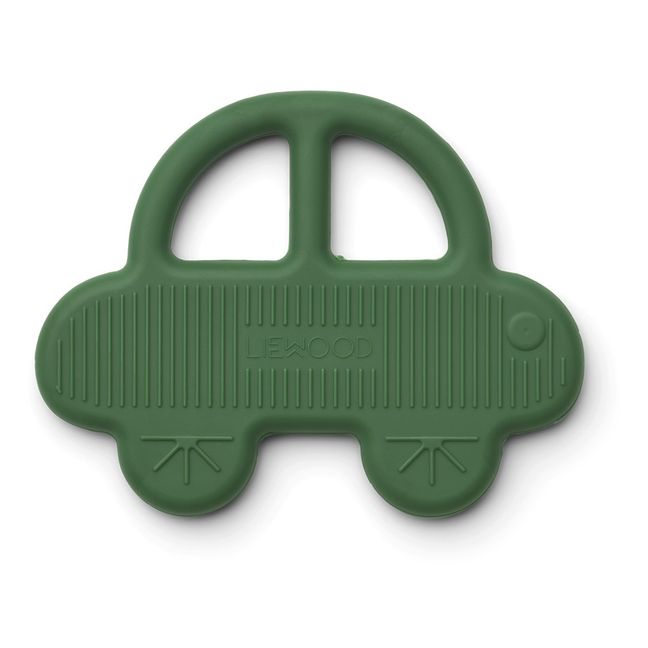 Silicone Car Teething Ring Green