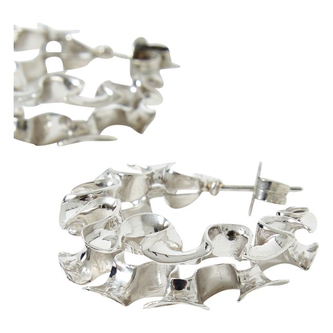 Mini Frost Flower Earrings | Argento