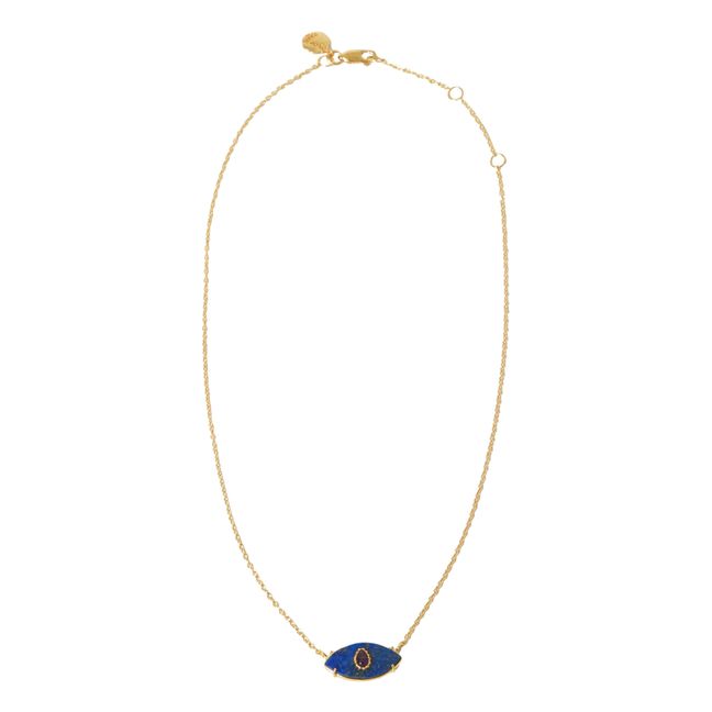 Halskette Ayin Lapin Lazuli | Blau