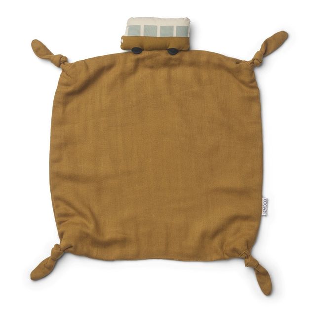 Peluche de algodón orgánico Agnete Bus | Caramelo