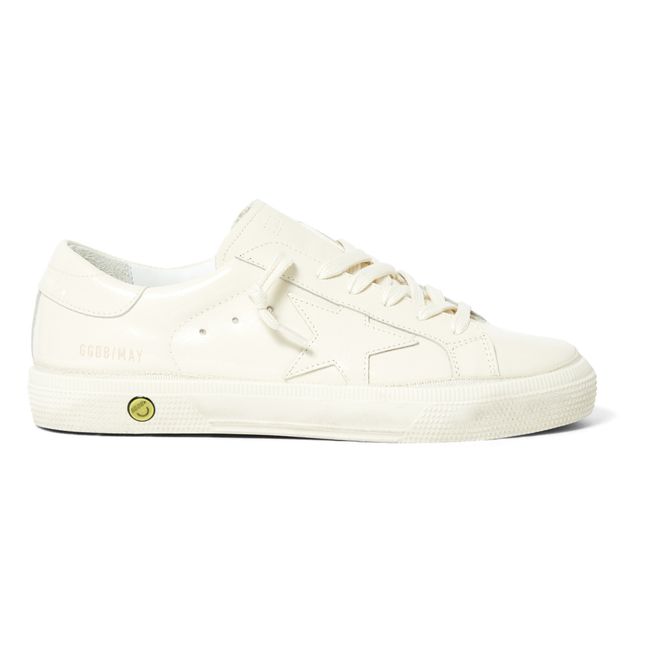 May Leather Sneakers Blanco