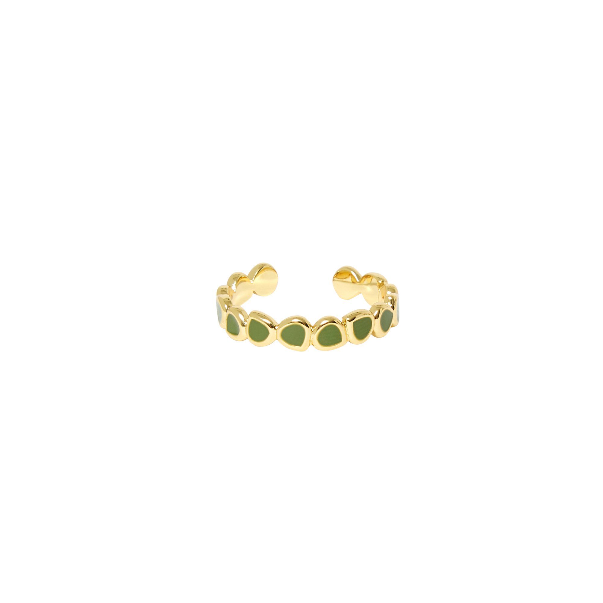 Bangle Up - Bague Ajustable Lumi - Femme - Vert olive