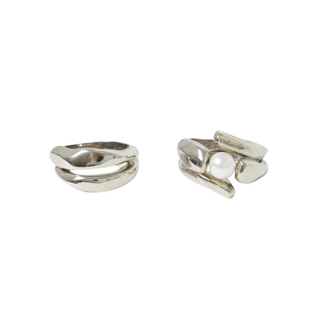 Lot de 2 Bagues Pandaia | Doré