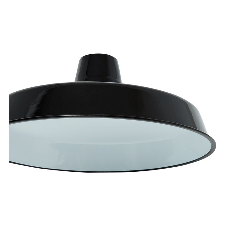 Atelier-Lampe aus Emaille  | Schwarz- Produktbild Nr. 2