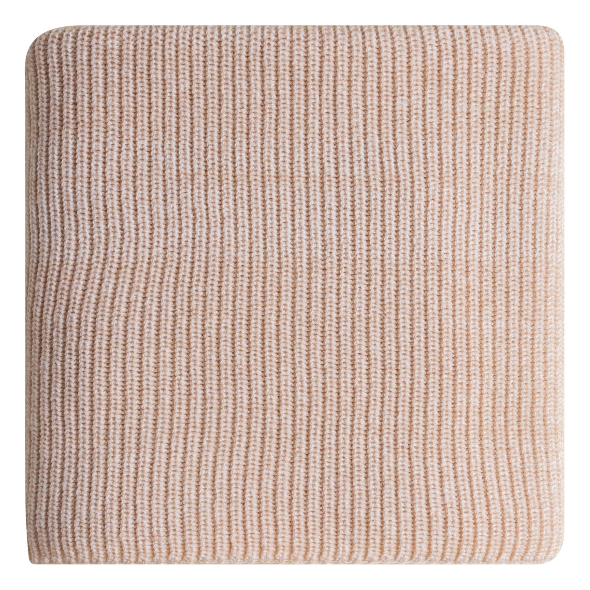 Hvid - Couverture en Laine Anita - Rose pâle