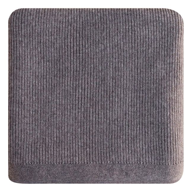 Couverture en Mérinos Felix | Gris souris
