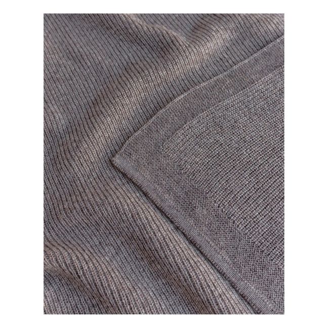 Felix Merino Wool Blanket Mid grey