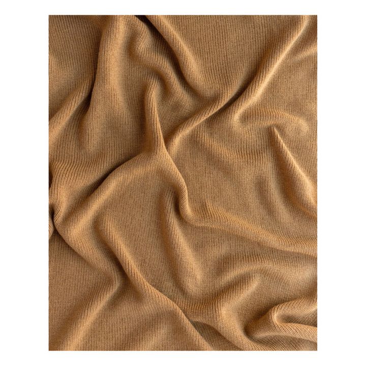 Decke aus Merino Felix | Ocker- Produktbild Nr. 4