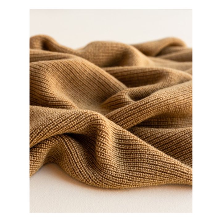 Felix Merino Wool Blanket | Ocra- Immagine del prodotto n°5