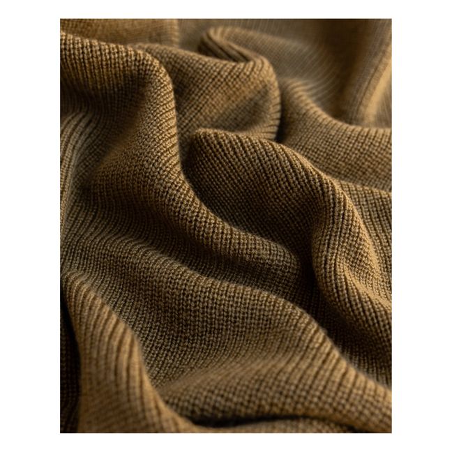 Colcha de lana merina Felix | Amarillo Mostaza