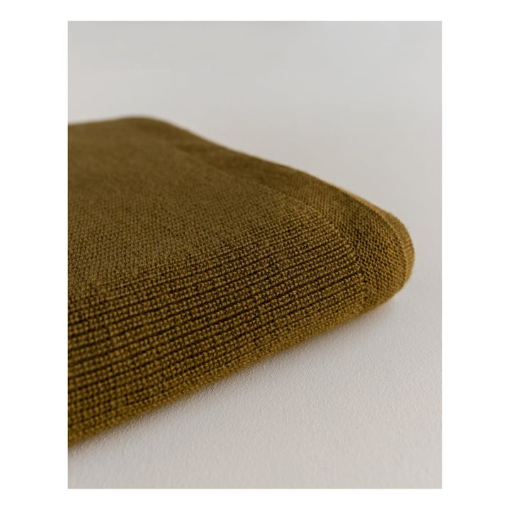 Felix Merino Wool Blanket | Giallo senape- Immagine del prodotto n°5