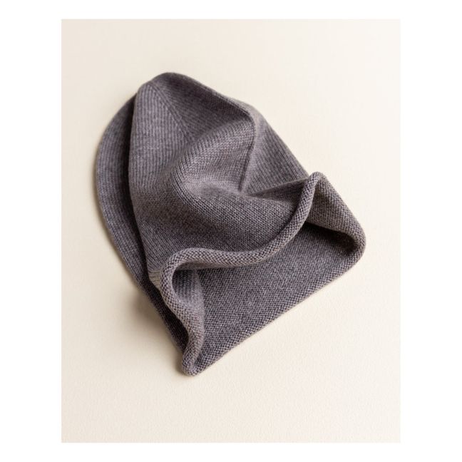 Efa Merino Wool Beanie | Mid grey