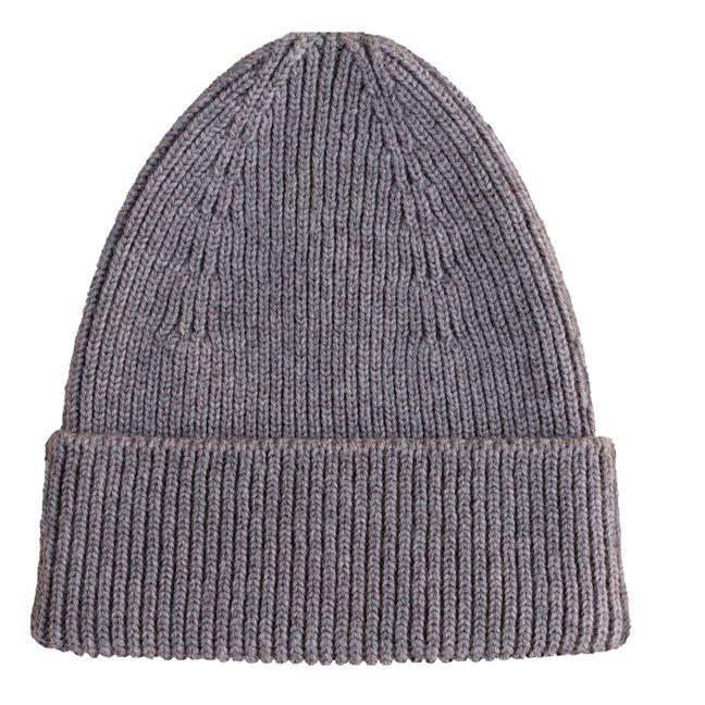 Fonzie Merino Wool Beanie - Women's Collection -  | Grigio topo