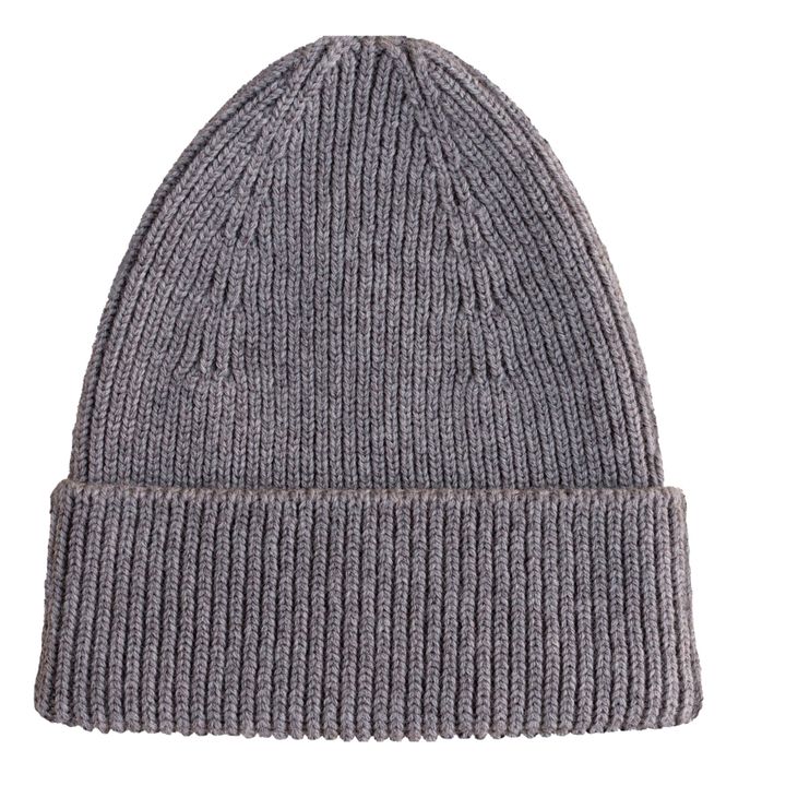 Fonzie Merino Wool Beanie - Women's Collection -  | Mid grey- Product image n°0