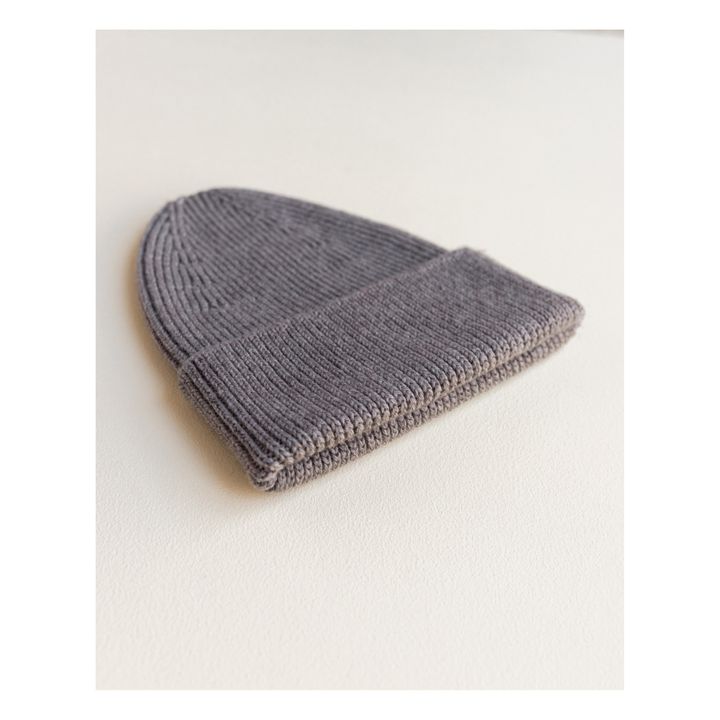 Fonzie Merino Wool Beanie - Women's Collection -  | Mid grey- Product image n°3