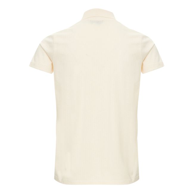 Margery Organic Cotton Polo Shirt Ecru