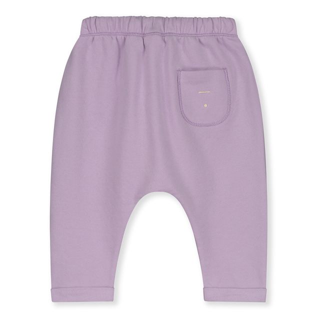 Organic Cotton Baby Joggers Lilac