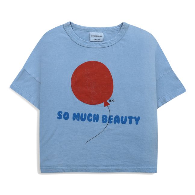 T-Shirt Coton Bio Ballon Bleu