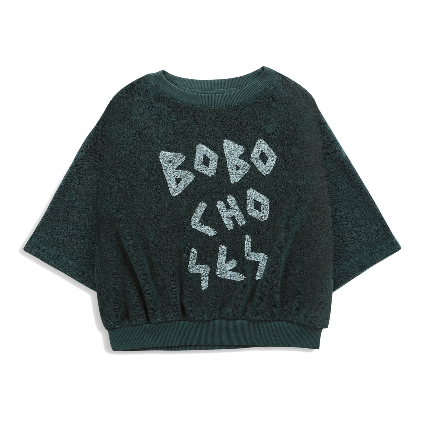Bobo Choses - Sweat Eponge Coton Bio - Fille - Vert foncé
