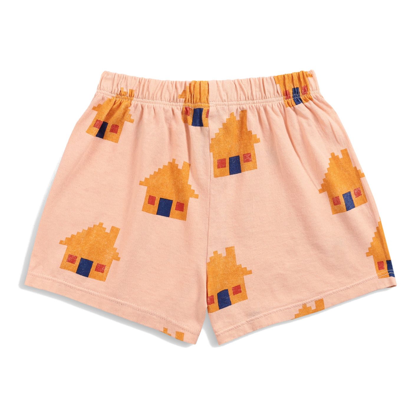 Bobo Choses - Short Jersey Bio Maisons - Fille - Rose pêche