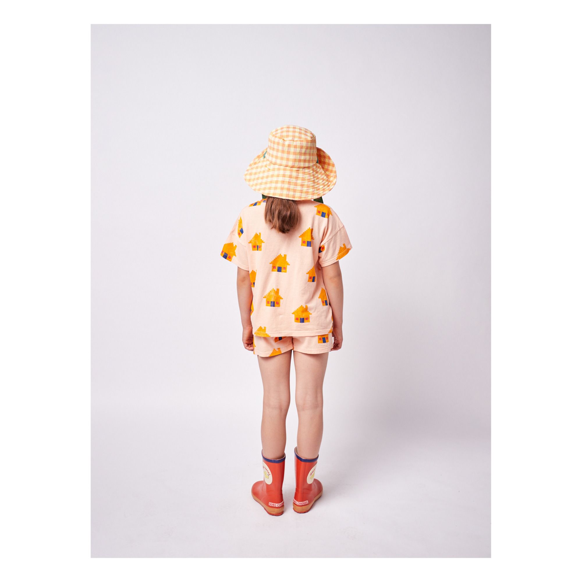 Organic Jersey House Shorts Peach- Product image n°3