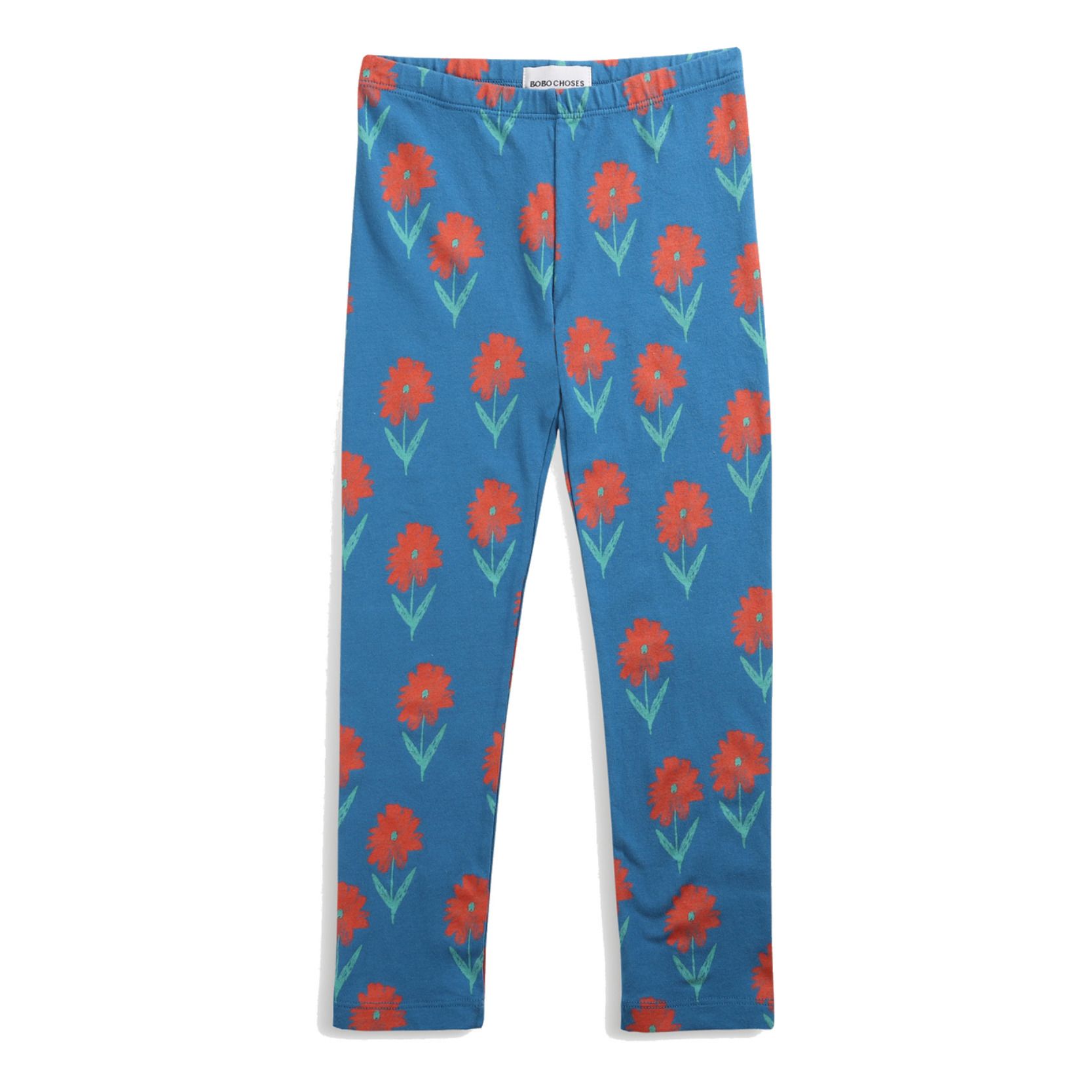 Bobo Choses - Legging Coton Bio Fleurs - Fille - Bleu