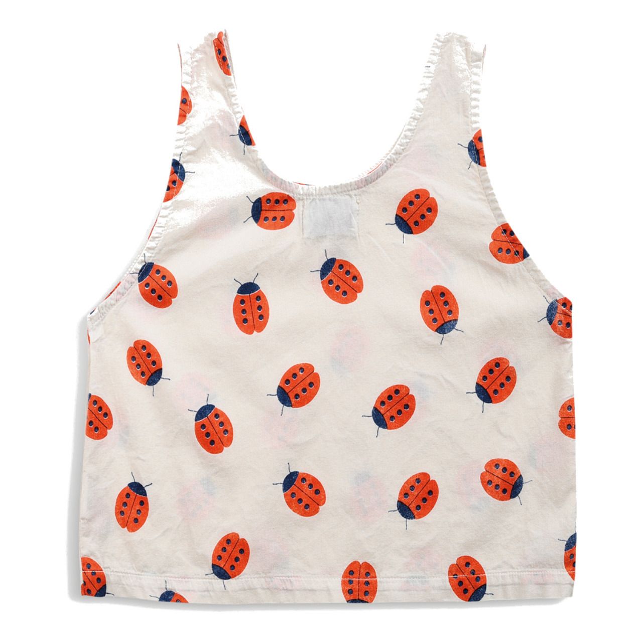 Bobo Choses - Top Coton Bio Coccinelles - Fille - Ecru